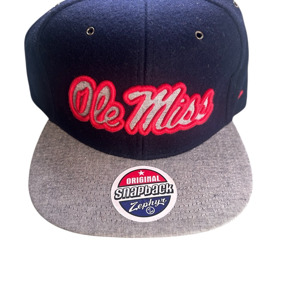 Ole Miss Rebels Zephyr Snapback Hat Wool Cap Snapback  NWT